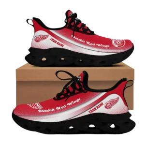 Detroit Red Wings Max Soul Shoes, All Over Print Max Soul Shoes Detroit Red Wings DNHL106742043 - Black