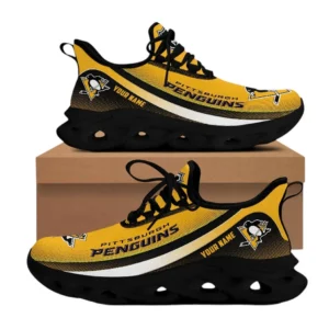 Pittsburgh Penguins Max Soul Shoes, All Over Print Max Soul Shoes Pittsburgh Penguins DNHL106742046 - Black