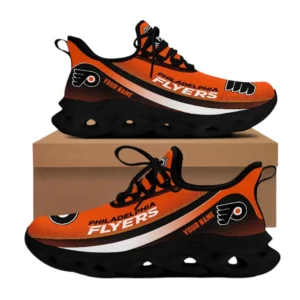 Philadelphia Flyers Max Soul Shoes, All Over Print Max Soul Shoes Philadelphia Flyers DNHL106742054 - Black