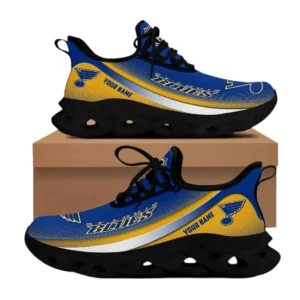 St Louis Blues Max Soul Shoes, All Over Print Max Soul Shoes St Louis Blues DNHL106742055 - Black