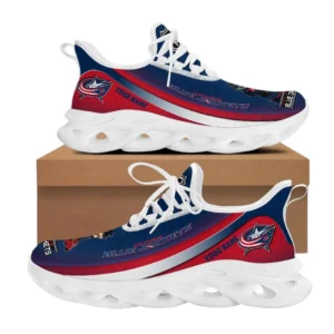 Columbus Blue Jackets Max Soul Shoes, All Over Print Max Soul Shoes Columbus Blue Jackets DNHL106742059 - White
