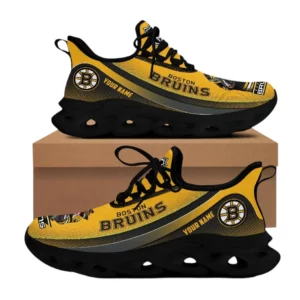 Boston Bruins Max Soul Shoes, All Over Print Max Soul Shoes Boston Bruins DNHL106742070 - Black