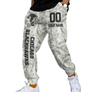 Chicago Blackhawks Sweatpants, All Over Print Sweatpants Chicago Blackhawks DNHL107772054