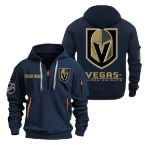 Vegas Golden Knights Hoodie Half Zipper, All Over Print Hoodie Half Zipper Vegas Golden Knights DNHL108972033 - Navy