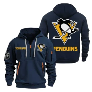 Pittsburgh Penguins Hoodie Half Zipper, All Over Print Hoodie Half Zipper Pittsburgh Penguins DNHL108972034 - Navy