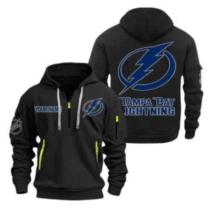 Tampa Bay Lightning Hoodie Half Zipper, All Over Print Hoodie Half Zipper Tampa Bay Lightning DNHL108972035 - Black