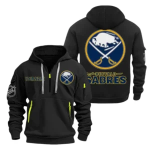 Buffalo Sabres Hoodie Half Zipper, All Over Print Hoodie Half Zipper Buffalo Sabres DNHL108972054 - Black