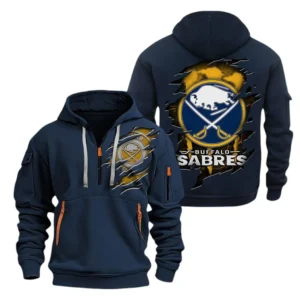 Buffalo Sabres Hoodie Half Zipper, All Over Print Hoodie Half Zipper Buffalo Sabres DNHL108972072 - Navy