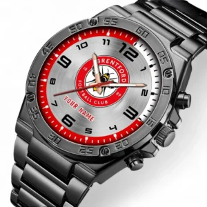 Brentford Fans Gift Hand Watch, All Over Print Hand Watch For Sport Fan, Custom Name EPL100072825128