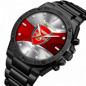 Arsenal Fans Gift Hand Watch, All Over Print Hand Watch For Sport Fan, Custom Name EPL105072925557
