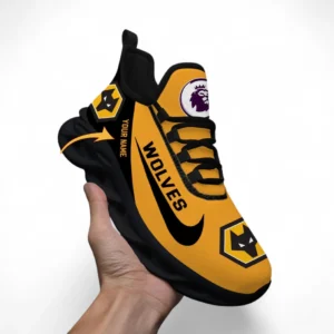 Wolverhampton Wanderers Fans Gift Max Soul Shoes, All Over Print Max Soul Shoes For Sport Fan, Custom Name EPL107072925783-Black
