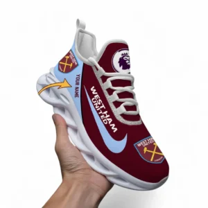 West Ham United Fans Gift Max Soul Shoes, All Over Print Max Soul Shoes For Sport Fan, Custom Name EPL107072925789-White