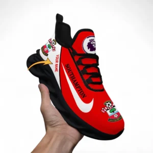 Southampton Fans Gift Max Soul Shoes, All Over Print Max Soul Shoes For Sport Fan, Custom Name EPL107072925791-Black