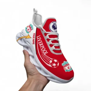 Liverpool Fans Gift Max Soul Shoes, All Over Print Max Soul Shoes For Sport Fan, Custom Name EPL108072925890-White