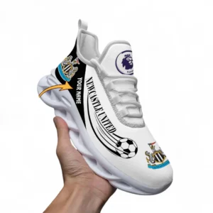 Newcastle United Fans Gift Max Soul Shoes, All Over Print Max Soul Shoes For Sport Fan, Custom Name EPL108072925891-White