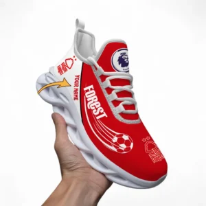 Nottingham Forest Fans Gift Max Soul Shoes, All Over Print Max Soul Shoes For Sport Fan, Custom Name EPL108072925895-White