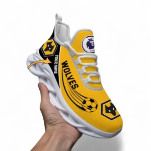 Wolverhampton Wanderers Fans Gift Max Soul Shoes, All Over Print Max Soul Shoes For Sport Fan, Custom Name EPL108072925903-White