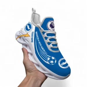 Brighton & Hove Albion Fans Gift Max Soul Shoes, All Over Print Max Soul Shoes For Sport Fan, Custom Name EPL108072925904-White