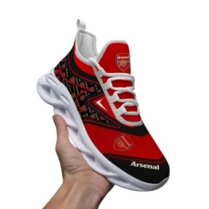 Arsenal Fans Gift Max Soul Shoes, All Over Print Max Soul Shoes For Sport Fan EPL1120730335-White