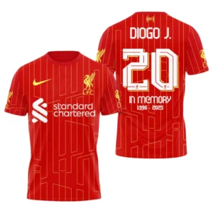 Diogo Jota In Memory T-Shirt 3D, All Over Print T-Shirt For Liverpool Fan EPL98070425671