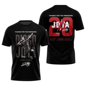 Diogo Jota In Memory T-Shirt 3D, All Over Print T-Shirt For Liverpool Fan EPL98070425674
