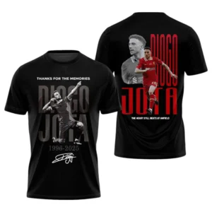 Diogo Jota In Memory T-Shirt 3D, All Over Print T-Shirt For Liverpool Fan EPL98070425675