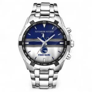 Tottenham Hotspur F.C Fans Gift Steel Watches, All Over Print Steel Watches For Sport Fan, Custom Name EPL99072825014