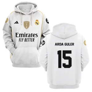 Arda Guler Real Madrid Hoodie  For Fan Arda Guler HVN1100AG070125HOD