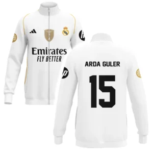 Arda Guler Real Madrid Stand Collar Jacket  For Fan Arda Guler HVN1100AG070125SCJ