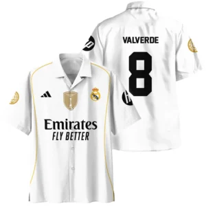 Federico Valverde Real Madrid Hawaiian shirt  For Fan Federico Valverde HVN1100FV070125HAW