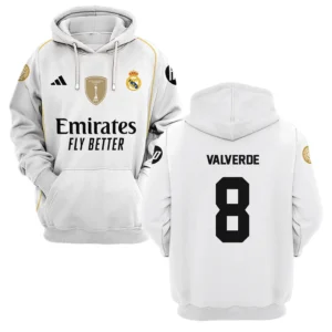 Federico Valverde Real Madrid Hoodie  For Fan Federico Valverde HVN1100FV070125HOD