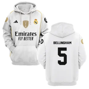 Jude Bellingham Real Madrid Hoodie  For Fan Jude Bellingham HVN1100JB070125HOD