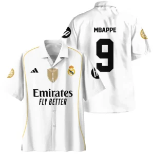 Kylian Mbappe Real Madrid Hawaiian shirt  For Fan Kylian Mbappe HVN1100KM070125HAW