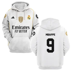 Kylian Mbappe Real Madrid Hoodie  For Fan Kylian Mbappe HVN1100KM070125HOD