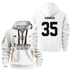 Marco Asensio Real Madrid Hoodie Half Zipper  For Fan Marco Asensio HVN1100MA070125HODZ