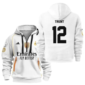 Trent Alexander-Arnold Real Madrid Hoodie Half Zipper  For Fan Trent Alexander-Arnold HVN1100TAA070125HODZ