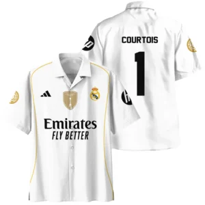 Thibaut Courtois Real Madrid Hawaiian shirt  For Fan Thibaut Courtois HVN1100TC070125HAW