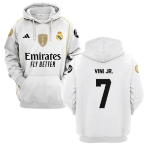 Vinicius Junior Real Madrid Hoodie  For Fan Vinicius Junior HVN1100VJ070125HOD
