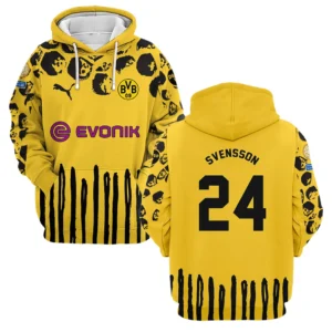 Daniel Svensson Borussia Dortmund Hoodie  For Fan Daniel Svensson HVN1101DS070125HOD