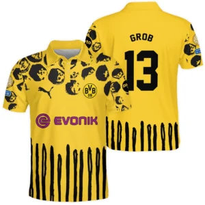 Pascal Grob Borussia Dortmund Polo Shirt  For Fan Pascal Grob HVN1101PG070125POS