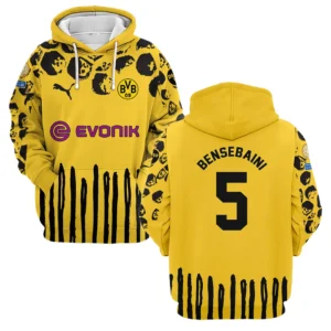 Ramy Bensebaini Borussia Dortmund Hoodie  For Fan Ramy Bensebaini HVN1101RB070125HOD