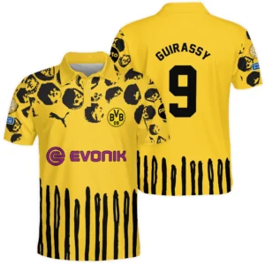 Serhou Guirassy Borussia Dortmund Polo Shirt  For Fan Serhou Guirassy HVN1101SG070125POS