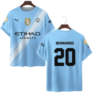 Bernardo Silva Manchester City T-Shirt  For Fan Bernardo Silva HVN1102BS070125TS3D