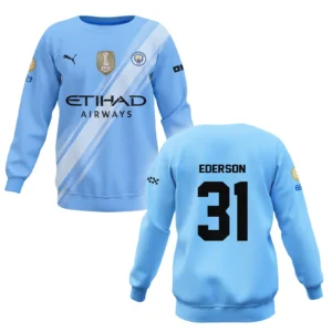 Ederson Moraes Manchester City Sweatshirt  For Fan Ederson Moraes HVN1102EM070125SW