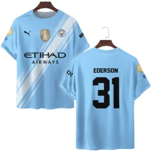 Ederson Moraes Manchester City T-Shirt  For Fan Ederson Moraes HVN1102EM070125TS3D