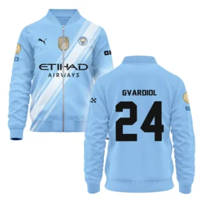 Josko Gvardiol Manchester City Bomber Jacket  For Fan Josko Gvardiol HVN1102JG070125BOB