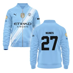 Matheus Nunes Manchester City Bomber Jacket  For Fan Matheus Nunes HVN1102MN070125BOB