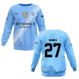 Matheus Nunes Manchester City Sweatshirt  For Fan Matheus Nunes HVN1102MN070125SW