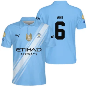 Nathan Ake Manchester City Polo Shirt  For Fan Nathan Ake HVN1102NA070125POS