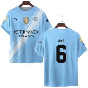 Nathan Ake Manchester City T-Shirt  For Fan Nathan Ake HVN1102NA070125TS3D